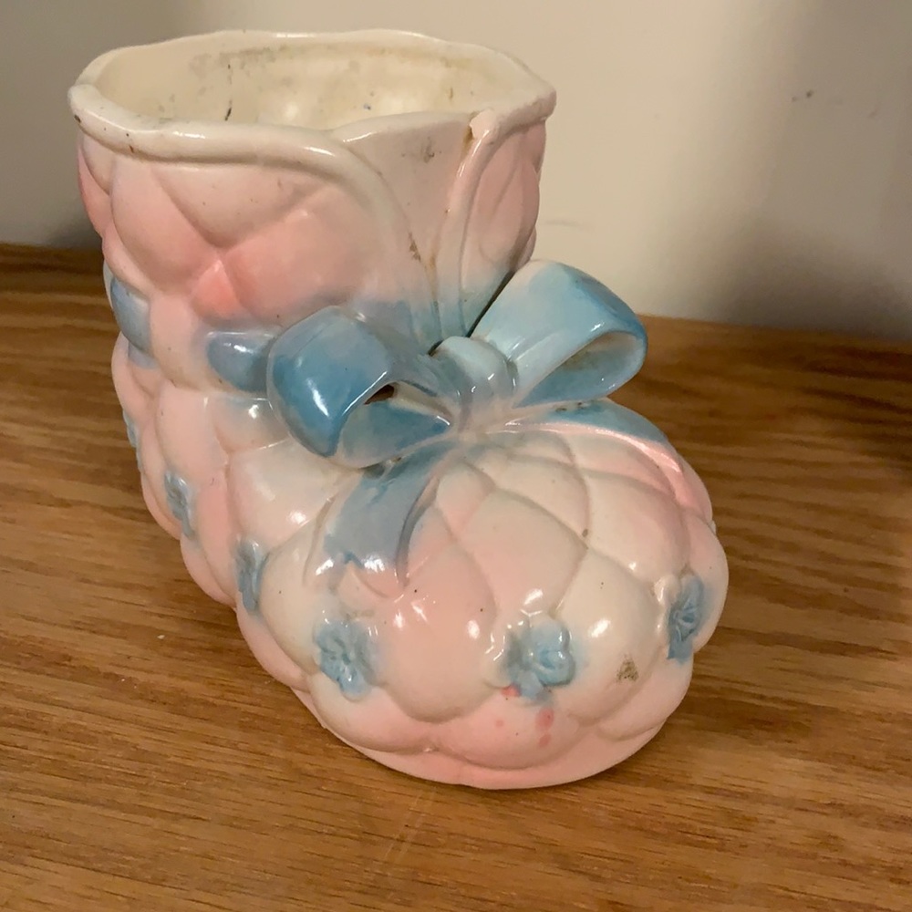 Pink & Blue baby booty planter
